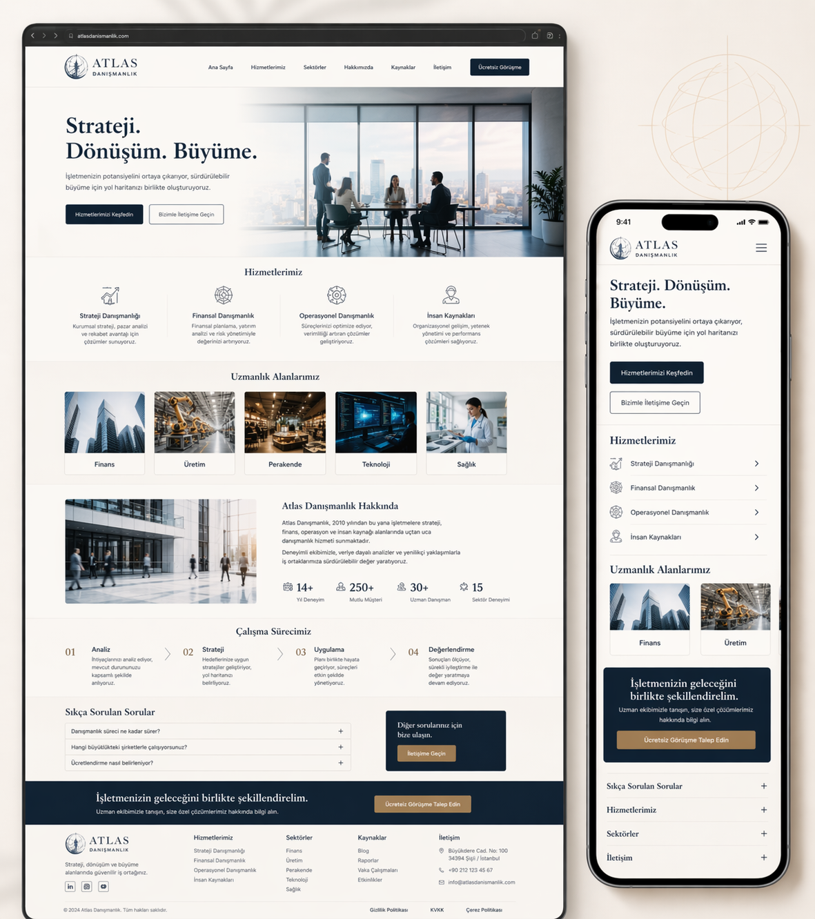 Arven Furniture — FECE kurumsal web tasarım projesi